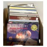 Variety of vintage unsorted records