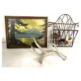 Vintage print-shed-roaster decor