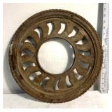 Cast iron ornate stove pipe wall hanging