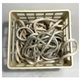 Rope and plastic storage crate