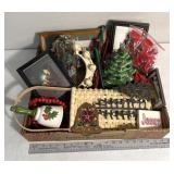 Porcelain Christmas tree/vintage Christmas decor