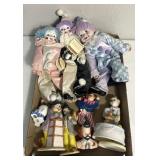Vintage clown figurines
