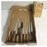 Knives & block