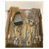 Metal kitchen utensils