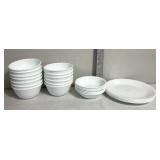 Corelle dishware 6 medium plates6bowls13