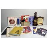 Variety of sheet music & instrument themed