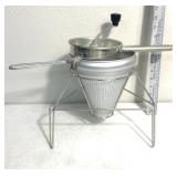 Vintage metal strainer