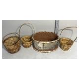 Variety of baskets