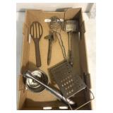 Vintage metal utensils