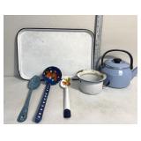 Vintage printed enamelware
