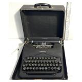 Corona typewriter & paper