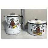George Briard percolator & enamel pot