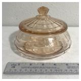 Pink depression glass