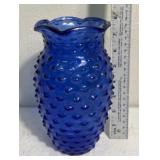 Cobalt blue hobnail vase