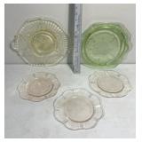 Decorative colored glass plates