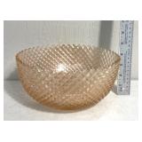 Anchor hocking Miss America pink glass bowl