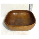 Large wooden dish bowl