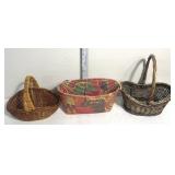 Variety of colored baskets