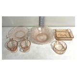 Pink depression glassware