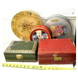 Vintage tins/jewelry boxes