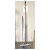 Window squeegee/snow roof rake