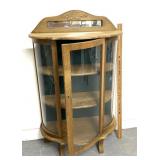 Wooden glass display curio cabinet
