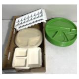 Plastic plates/ ice trays
