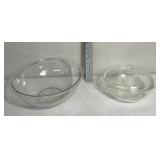Pyrex & other glass bowl