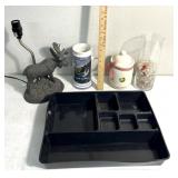 Deep drawer tray/lamp/other decor