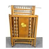 Vintage wooden baby crib