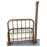 Vintage metal, headboard, footboard frame,