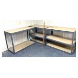 (3) storage shelves