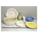 Tupperware/retro dinnerware, etc.