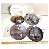 3 duck/other bird plate plates signed by David