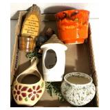Flower pots-bird feeders