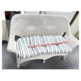 Vintage outdoor indoor wicker couch