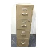 4 drawer metal finally cabinet no key