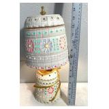 Retro 1970s lawnware tabletop lamp