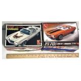 2 retro model car boxes some parts