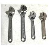 4 craman Crescent wrenches