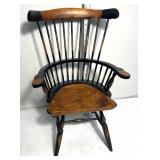 Wooden doll high back chair