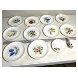 vintage Westmoreland Beaded Edge milk glass fruit