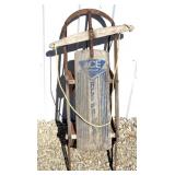 Vintage snow sled
