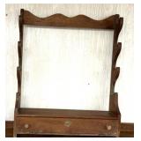 wooden wall hanging rifle racks with drawer