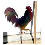 Colorful metal rooster