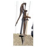 Vintage manual well pump/modern ironworks