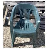 3 plastic stackable patio chairs