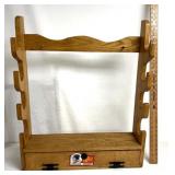 Long rifle rack/wall hanging 25 inches wide