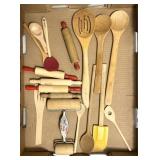 Wooden kitchen spoons-Longaberger -other minitures