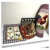 Chicken/rooster rug/purse/wall hanging